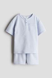 Комплект літній футболка-хенлі henley та шорти H&M, розм.9-10Y 140