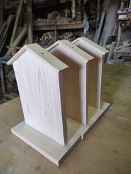 Заготовка деревяна для творчості у формі будиночка в розібраному вигляді