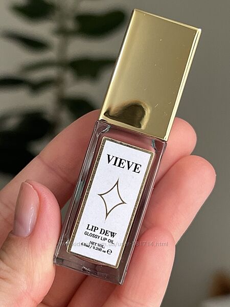 Блеск масло для губ VIEVE Lip Dew Lip Oil - Rosa 6 ml нюдовый оттенок