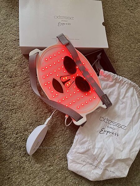 LED Маска для лица Deesse PRO Express красный и инфракрасный свет