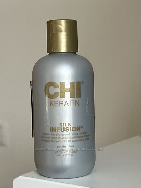 Несмываемый уход для волос chi keratin silk infusion 177 ml