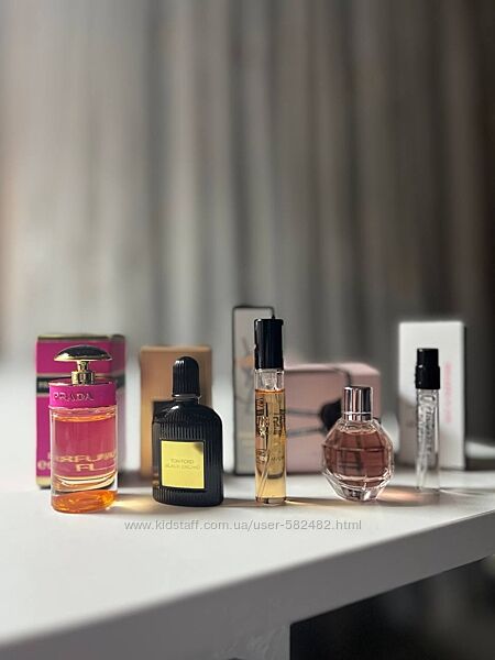 Пробники prada candy, tom ford black orchid, ysl libre, viktor&rolf flower