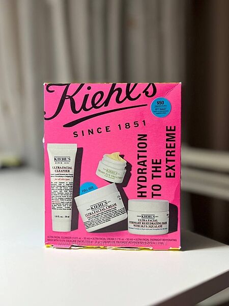 Набір Kiehl´s маска, клінзер, крем під очі. Без крему для обличчя