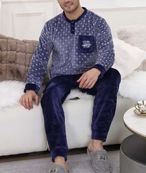 Мужская теплая пижама L-XL