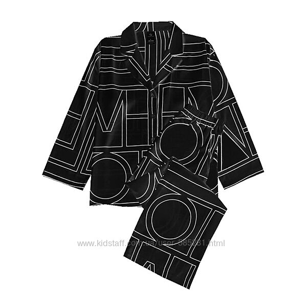 шелковая пижама рубашка с штанами M-2XL разные