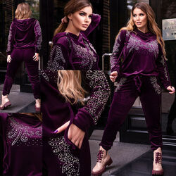 спортивный велюровый костюм shining pearl разные 46-60р