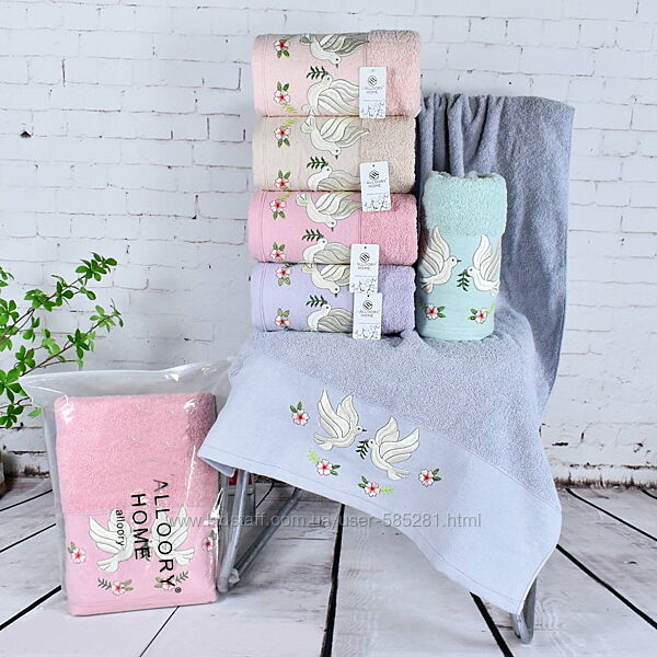 Набор махровых полотенец размер 50-100 и 70-140 см