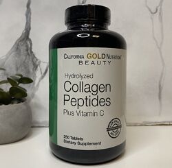 California Gold Nutrition, пептиди гідролізованого колагену 250шт