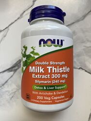 NOW Foods, силімарин подвійної сили, 300 мг, 200 шт