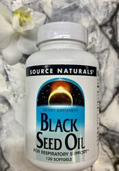 Source Naturals, олія чорного кмину, 120шт