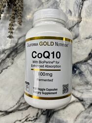 California Gold Nutrition, коензим Q10 USP із Bioperine, 100 мг, 150шт