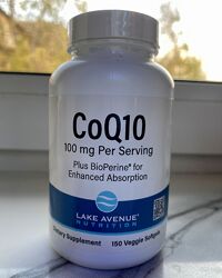 Lake Avenue Nutrition, Коензим Q10 100мг із Bioperine, 150шт