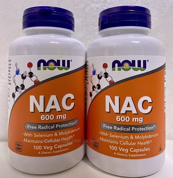 NOW Foods, NAC із селеном, 100шт