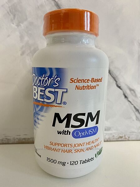 Doctor&acutes Best, МСМ з OptiMSM, 1500 мг, 120 шт