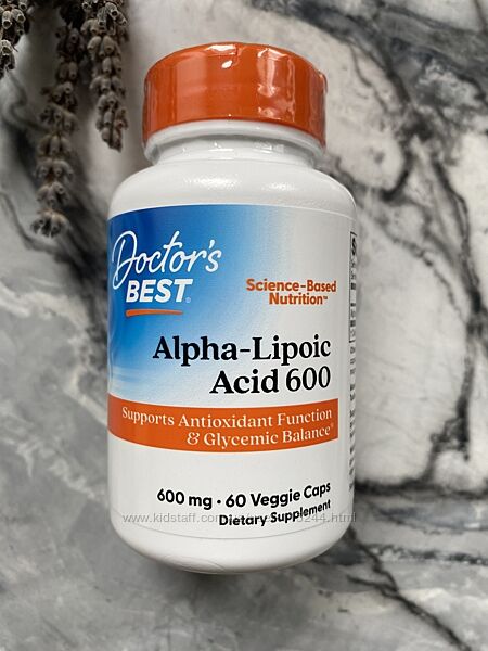 Doctor&acutes Best, альфа-ліпоєва кислота 600, 600мг, 60шт