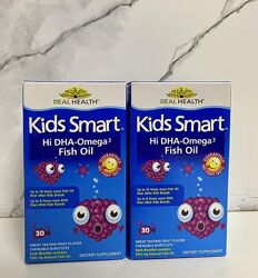 Bioglan, Kids Smart, рибячий жир із високим вмістом омега-3 ДГК, 30шт