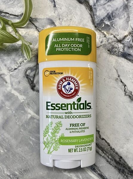 Arm & Hammer, Essentials, дезодорант розмарин і лаванда, 71 г