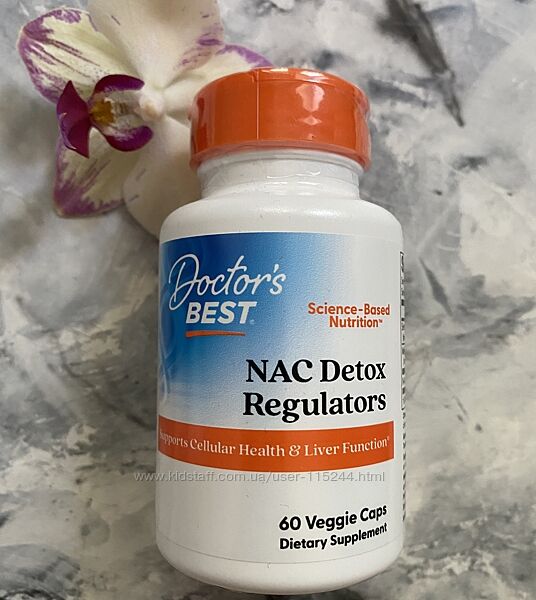 Doctor&acutes Best, NAC, регулятори виведення токсинів із Seleno Excell, 60шт
