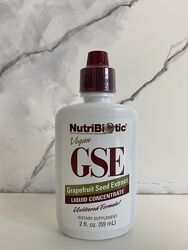 NutriBiotic, веганський екстракт насіння грейпфрута GSE, 59 мл