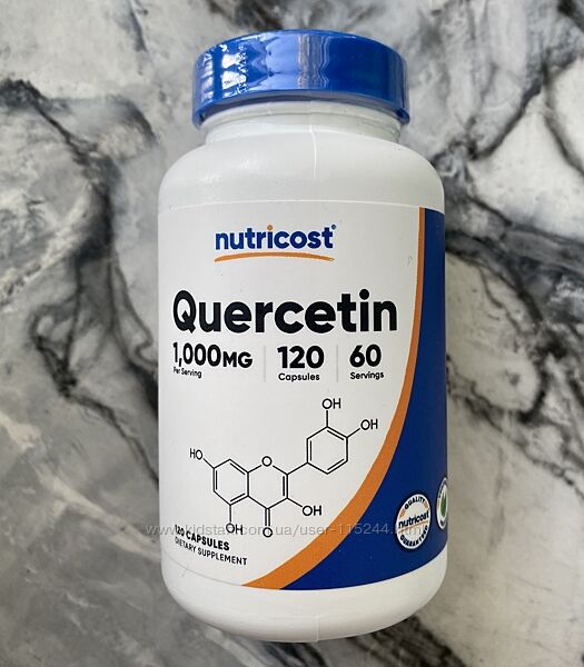 Nutricost, кверцетин, 500мг 120шт