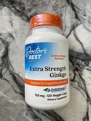 Doctor&acutes Best, гінкго білоба з підвищеною силою дії, 120 мг, 120шт