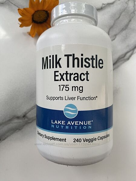 Lake Avenue Nutrition, екстракт розторопші, 175мг, 240шт