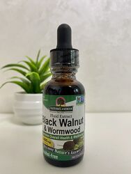 Nature´s Answer, чорний горіх і полин гіркий, рідкий екстракт, без спирту,