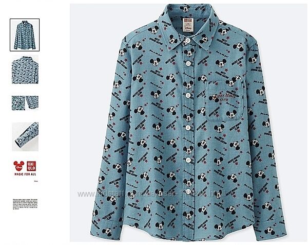 Рубашка сорочка Uniqlo 5-6 р-р
