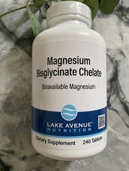 Lake Avenue Nutrition, хелат бісгліцинату магнію з TRAACS, 200мг, 240шт