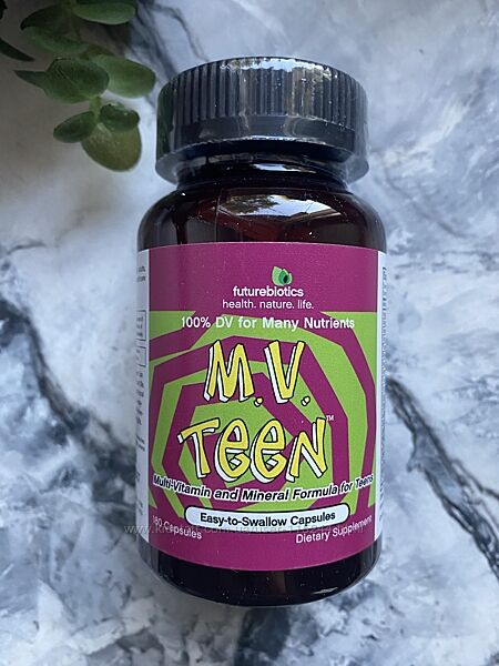 Futurebiotics, мультивітаміни для підлітків M. V. Teen, 180 капсул 
