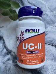 NOW Foods, UC-II,  для здоровя суглобів, неденатурований колаген II 60шт