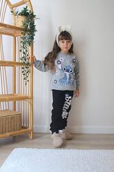 Спортивний костюм для дівчинки на флісі СТІЧ zara Туреччина