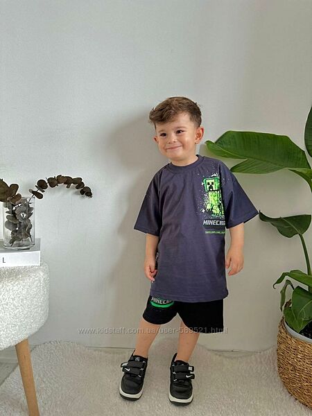Літній костюм для хлопчика майнкрафт ZARA Туреччина