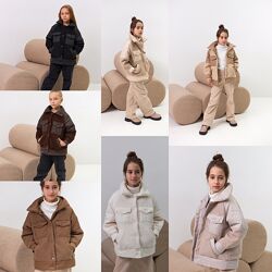 Демі куртка для дівчаток Тедді з 122 по 140р.