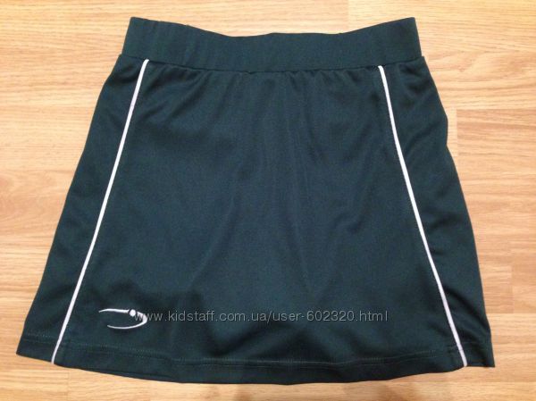 Юбка-шорты спорт Squadkit, р. 140-152, темно-зеленая