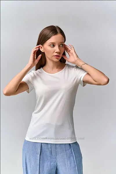 Біла пряма шифонова блуза розмір s-m ZARA