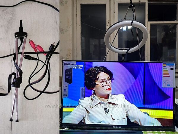 Антенна телевизионная, рабочая, кабели в подарок