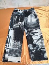 Джинси Cropp. Уличный стиль Y2K streetwear. Высокая посадка 