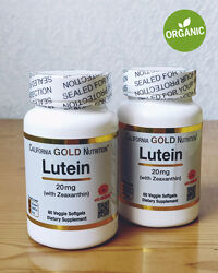 California Gold Nutrition, Лютеин с зеаксантином, 20 мг, 60/120 капсул