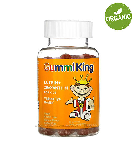 GummiKing, Лютеин  зеаксантин для детей, 60 мармеладок