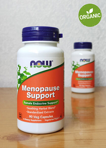 Now Foods, Menopause Support, 90 капсул. Для женского здоровья
