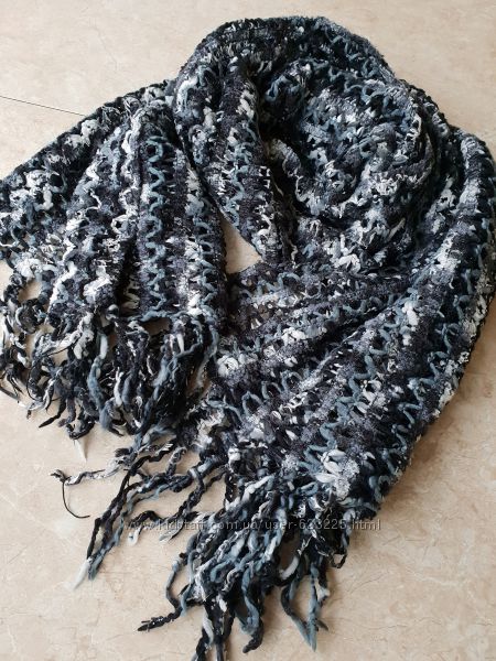 Теплый объемный шарф 180 х 65 см