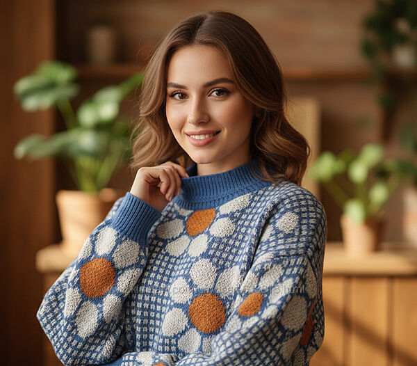 Свитер в цветы shein.