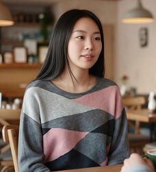 Симпатичный кашемировый свитер.