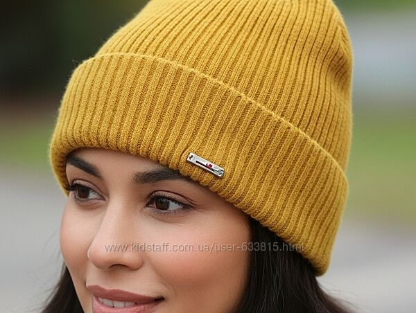Шапка бини odyssey с шерстью и ангорой.