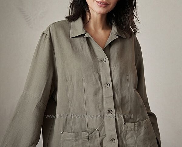 Жакет, пиджак хаки в стиле кэжуал, большой размер.
