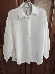 Біла сорочка оверсайз 42-46 розмір