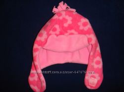 Детская флисовая шапочка шапка Mothercare на зиму для девочки  9-12 месяцев
