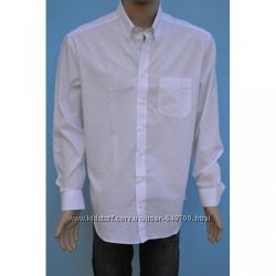 Белая классическая рубашка с длинным рукавом распродажа