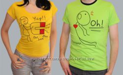 Парная футболка  Love Story  женская и мужская